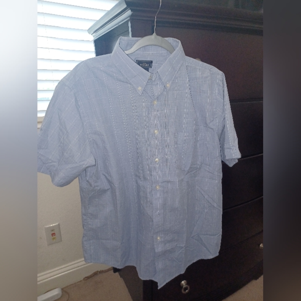 Dockers Blue Casual Button Down Shirt